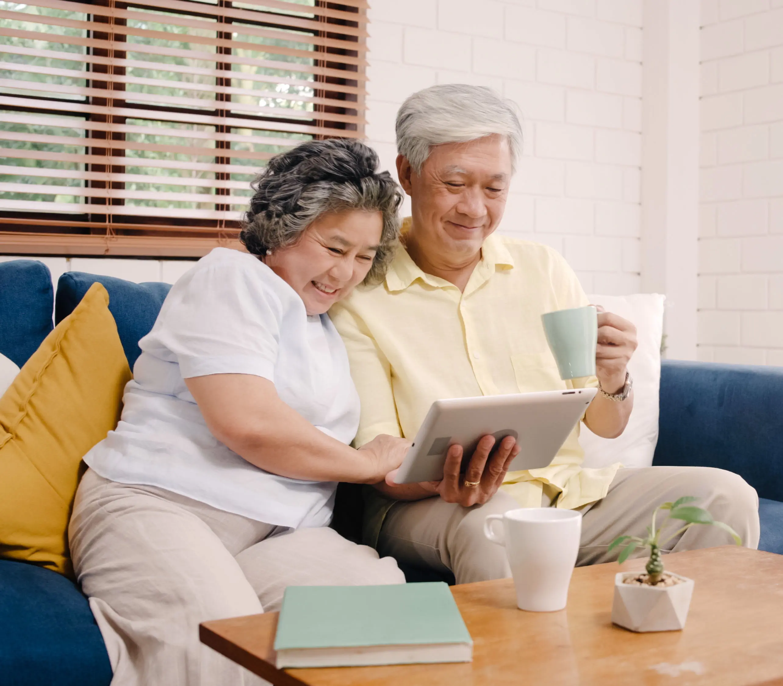 Three women looking at a smartphone